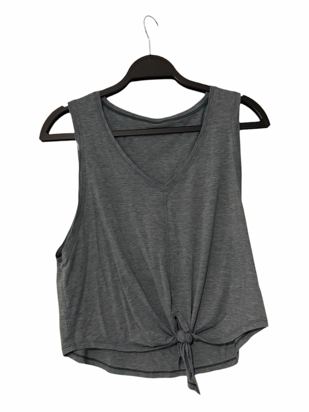 lululemon athletica gray V-Neck Tie-Front Tank